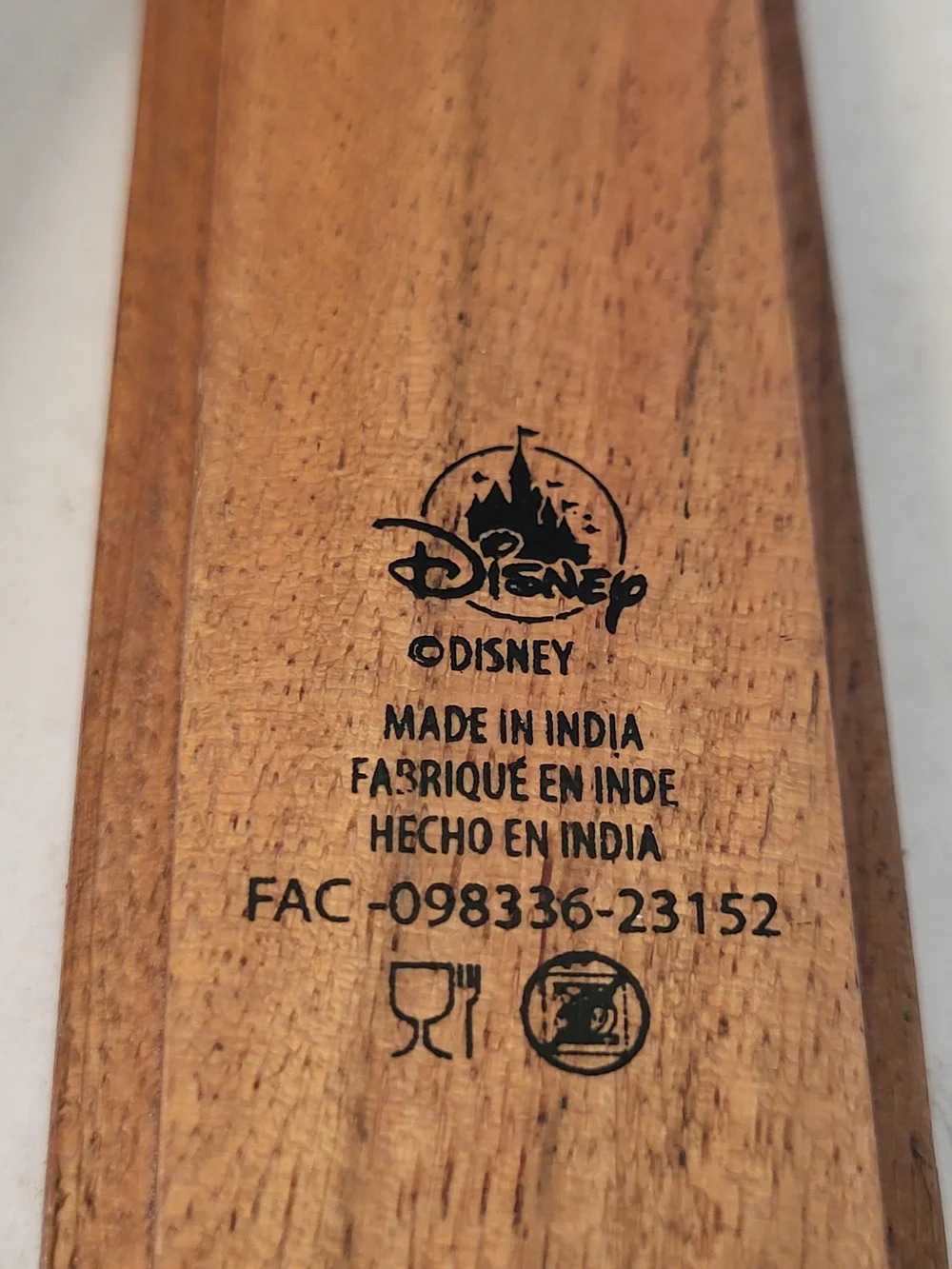 Aulani Resort Disney Acacia Wood Chopstick Box